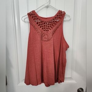Maurices Crochet Yoke Tank Top, Size XL